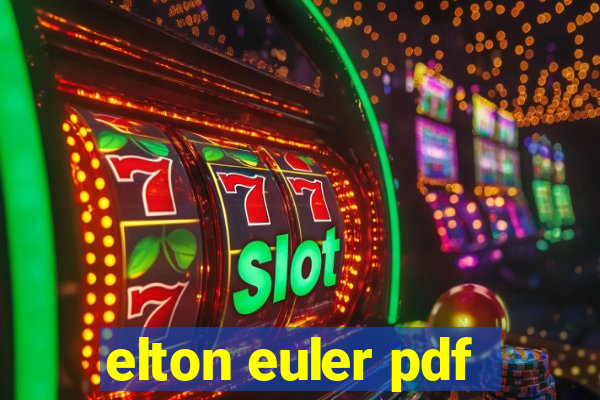 elton euler pdf